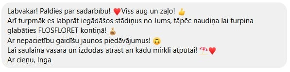 Paldies par sadarbību